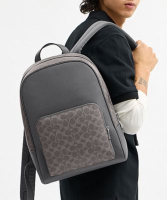 ＜COACH＞ウェイド　バックパック・シグネチャー　キャンバス